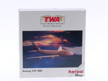 Schaal 1:500 Herpa 502504 TWA - Trans World Airlines - Bo..., Ophalen of Verzenden, Gebruikt
