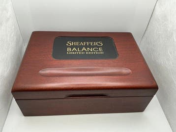 Sheaffer - Houten kist, inkt, display en 2x - Sans prix de, Nieuw