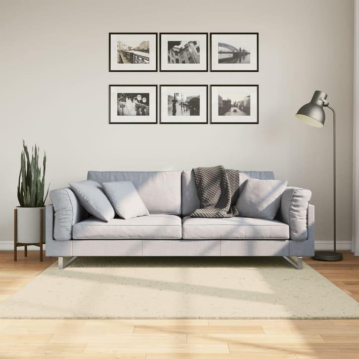 vidaXL Vloerkleed HUARTE laagpolig zacht wasbaar 160x160 cm, Maison & Meubles, Ameublement | Tapis & Moquettes, Envoi
