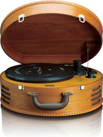Platenspeler met speakers - Bluetooth - Auto-stop - Bruin -, Verzenden