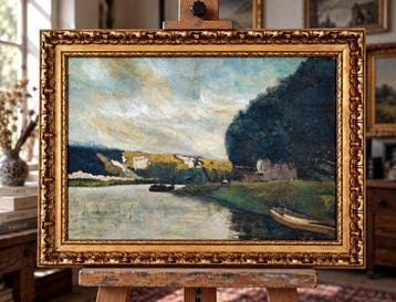 École postimpressionniste française (XIX-XX) - La Rivière -