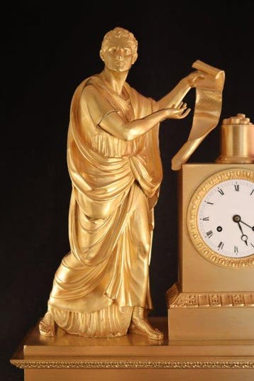 Figurale pendule - Brons - 1800-1850 - Philippe au Sénat, Antiek en Kunst