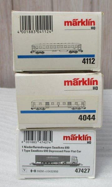 Märklin H0 - 47427, 4044, 4112 - Modeltrein personenwagen