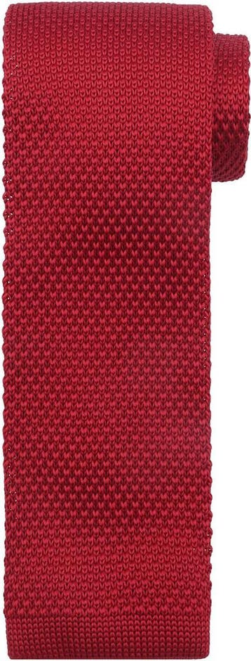 Suitable Knitted Stropdas Rood TK-04 maat  Heren, Verzenden, Nieuw, Rood, Suitable