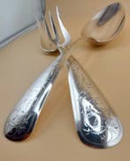 Couverts de service à salade (2) - Argent 835 - 1850-1900 -