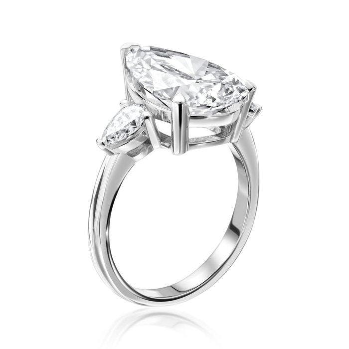 Verlovingsring - 14 karaat Witgoud - 2.47ct. tw. Diamant, Handtassen en Accessoires, Antieke sieraden