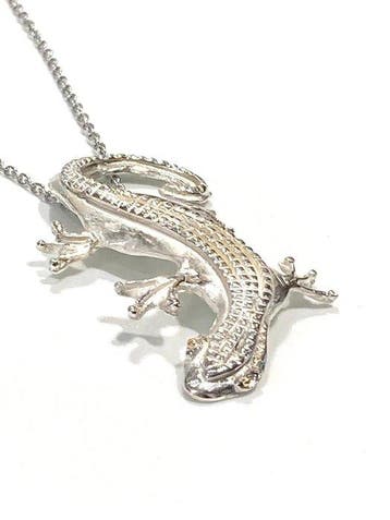 Zonder minimumprijs - Ketting met hanger - 18 karaat Zilver,