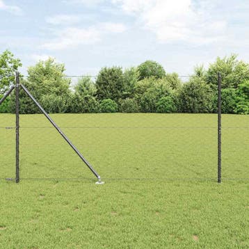 vidaXL zeshoekig gaasgek met palen 25 x 1,2 m PVC-Coated, Tuin en Terras, Verzenden, Nieuw