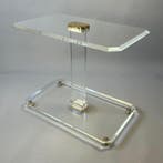Table dappoint - Table d’appoint vintage en acrylique et