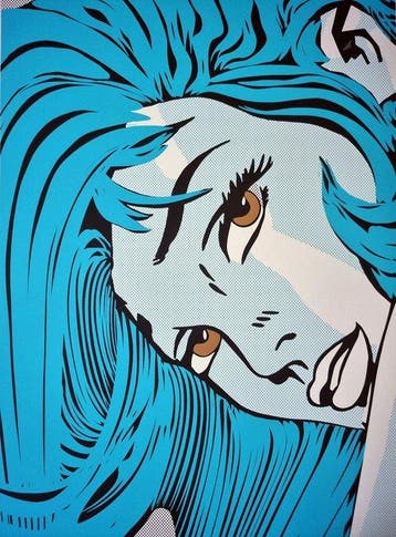 Tushikuni - ALIEN PIN-UP - Roy Lichtenstein vs Kuni