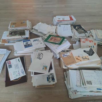 Brieven, enveloppen, postkaarten-Zweden, Italië, Spanje,