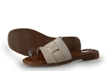 Manfield Muiltjes in maat 37 Beige, Kleding | Dames, Verzenden, Beige, Manfield, Gedragen