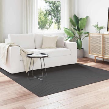 vidaXL Binnen- en buitenkleed PALMERAS Antraciet 200 x 200, Verzenden, Nieuw