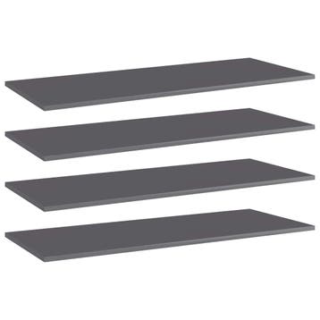 vidaXL Wandschappen 4 st 100x40x1,5 cm spaanplaat hoogglans, Verzenden