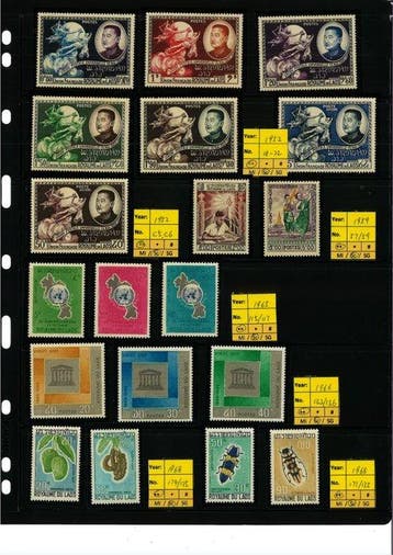 Laos 1952/1980 - Timbre du Laos (MNH) - Scott 18/324,C5/C76