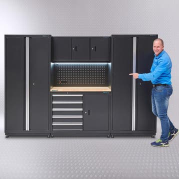 Datona Werkbank 160 cm met bovenkast en twee, Doe-het-zelf en Bouw, Ophalen of Verzenden, Nieuw
