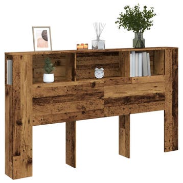vidaXL Hoofdbordkast 180x18,5x102,5 cm bewerkt hout oud, Verzenden, Nieuw