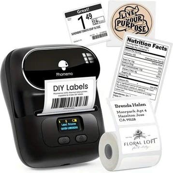 Labelprinter phomemo m110 labelmaker incl software en gratis, Nieuw