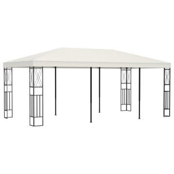 vidaXL Prieel 3x6 m stof crème, Verzenden