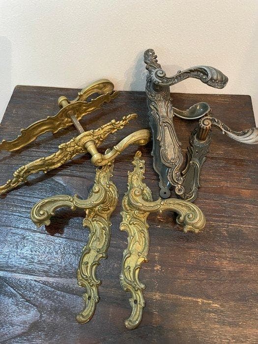 Rococo Deurklink (7) - 1850-1900 - Antiek deurbeslag, Antiek en Kunst, Antiek | Overige Antiek