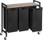 Wasmand trolley 3 zakken -60% Retour deal! Sla nu toe, Huis en Inrichting, Overige materialen, Mand, Verzenden, Zo goed als nieuw