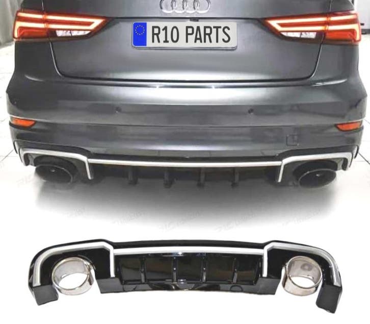 DIFFUSEUR AUDI A3 SEDAN S LINE 17-20 LOOK RS3 NOIR BRILLANT, Auto-onderdelen, Carrosserie, Verzenden
