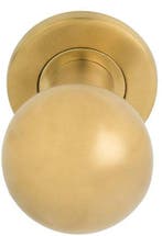 Voordeurknop BASIC LB501V Vast op Rozet PVD Mat Goud, Ophalen of Verzenden