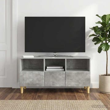 vidaXL TV Kast 102 x 34,5 x 50 cm Betongrijs Bewerkt hout, Verzenden, Nieuw