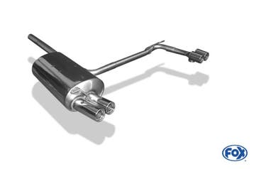 FOX einddemper li./re. 4x76mm Typ13, geschikt voor BMW E46 |, Verzenden, Nieuw, BMW