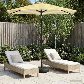 vidaXL Tuinhaard met LED-verlichting en basis 230 x 230 cm, Verzenden