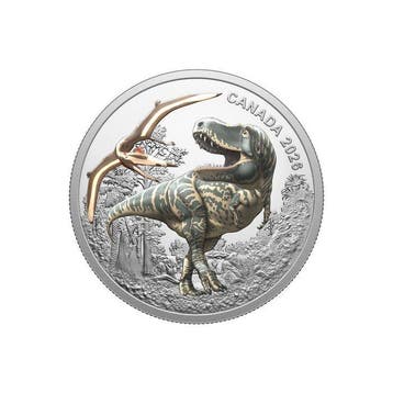 Canada. 20 Dollars 2026 T-Rex Dinosaur 1 Oz, (.999)