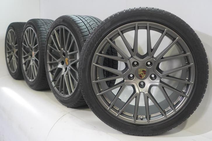 Porsche Cayenne E3 21 inch velgen Pirelli Winterbanden Origi, Auto-onderdelen, Banden en Velgen, Ophalen of Verzenden