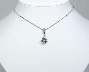 - argent 800 minimum - aigue-marine naturelle - 0,06 ct, Antiquités & Art