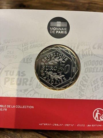 France. 50 Euro 2022 Asterix - Amour (Sans prix de, Postzegels en Munten