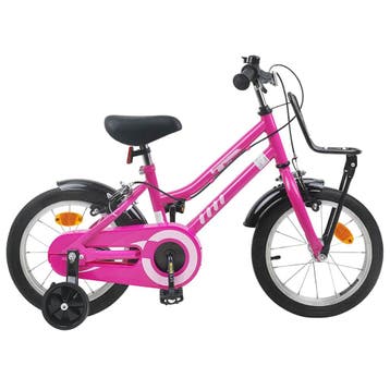 vidaXL Kinderfiets 16 Inch voor 4-6 jaar oud Roze en Zwart, Fietsen en Brommers, Verzenden, Nieuw