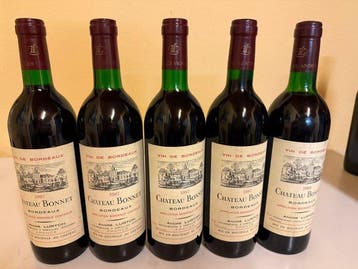 1989 Chateau Bonnet - Bordeaux - 9 Fles (0,75 liter), Verzamelen, Nieuw