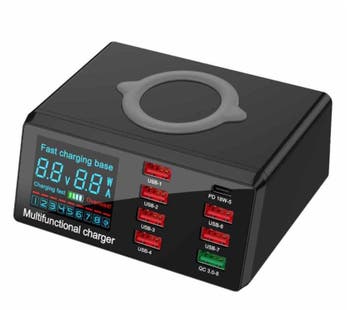 DrPhone SMARTC4 8-poorten Laadstation met Draadloos lader -, Verzenden