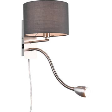 LED Wandlamp Mat Grijs met Warm Wit 2700K–3000K, 3W LED & Fl, Verzenden, Nieuw