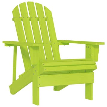 vidaXL Tuinstoel Adirondack massief vurenhout groen, Verzenden, Nieuw
