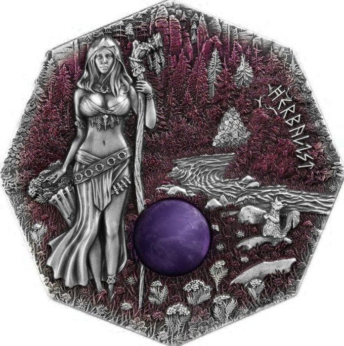Duitsland. 5 Mark 2025 – Witchcraft: Herbalist – 2 oz Silver, Postzegels en Munten, Munten | Europa | Niet-Euromunten