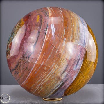 Natuurlijke Ocean Jasper-bol - zachte pasteltinten met