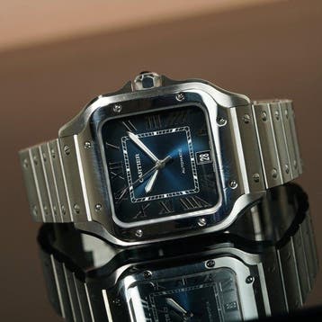 Cartier - Santos de Cartier Large Model Automatic Blue Dial