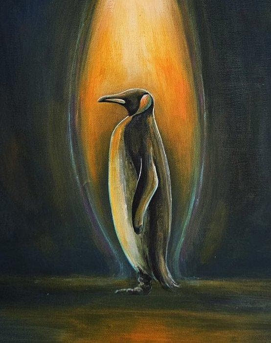 Aleksandra Lacheta - Flame, Antiek en Kunst, Kunst | Schilderijen | Modern