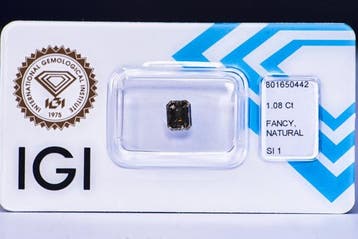 Zonder minimumprijs - 1 pcs Diamant (Natuurlijk gekleurd) -, Nieuw