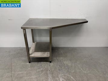 RVS Werktafel met opnderschap 139 x 70 x 86,5 cm Horeca, Zakelijke goederen, Ophalen of Verzenden, Nieuw in verpakking