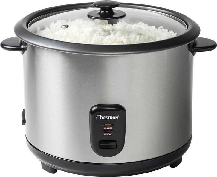 Bestron Rijstkoker met stoomer, inclusief maatbeker en, Huis en Inrichting, Lampen | Losse lampen, Nieuw, Verzenden