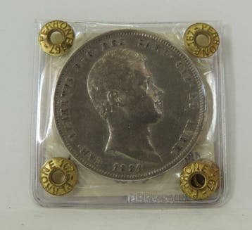 Italië, Koninkrijk Sardinië Carlo Alberto. 5 Lire 1831
