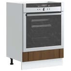vidaXL Ovenkast Lucca bewerkt hout bruin eikenkleur, Verzenden, Nieuw