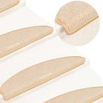 vidaXL Trapmatten 15 st 65x21x4 cm Crème Halfrond Groot, Verzenden