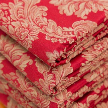 BA208 - Tissu jacquard « Damascato Rosso Reale » – Fond